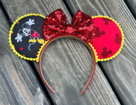 Black & Red Mickey Ears
